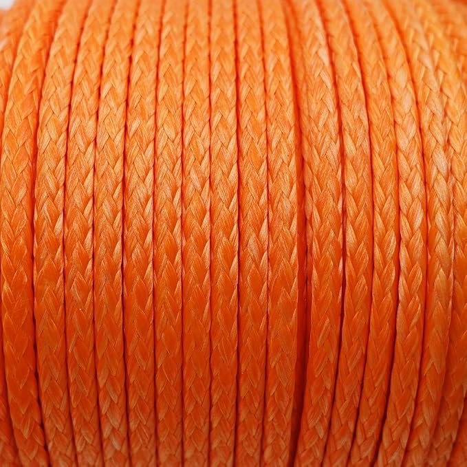 GM CLIMBING Throw Line 2.2mm 180Ft Roll Orange UHMWPE Cord 1000LBS High Strength for Tree Climbing Arborist Outdoor Utility Cord