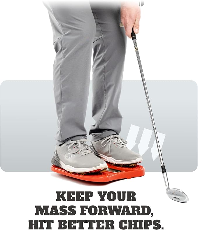 WHYGOLF Chipping Plate for Improved Chipping Technique - Weight Shift Balance Board, Golf Teaching & Golf Training Aid for Club Practice Equipment