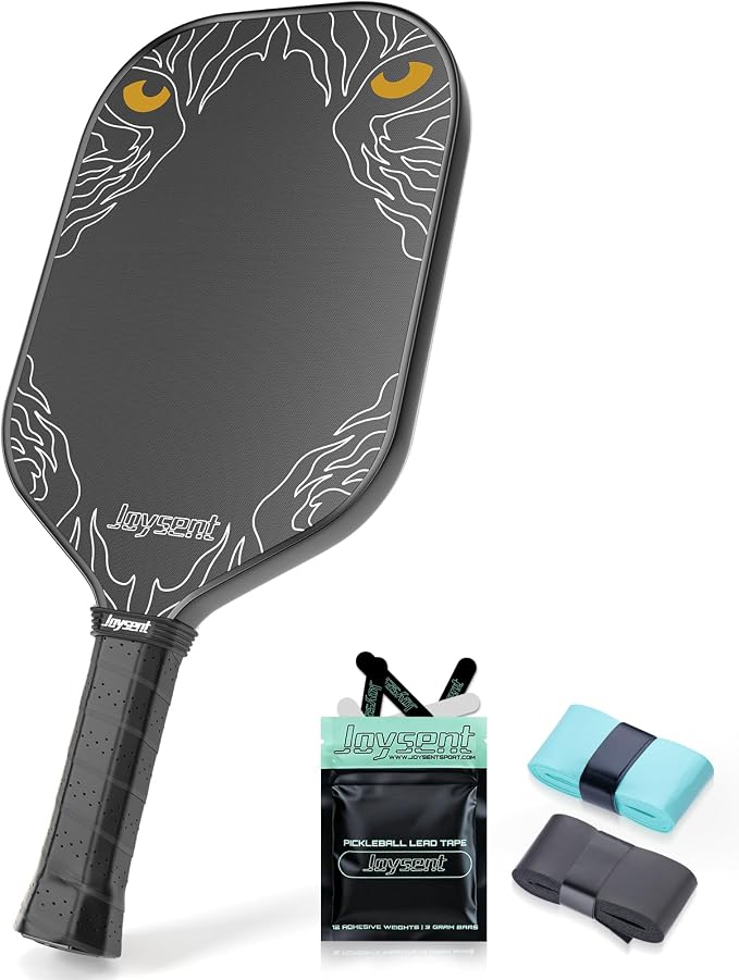 Pickleball Paddles Set, T700 Raw Carbon Fiber Pickleball Paddle, USAPA Approved 16mm Core Power Pickleball Racket for Adults Men Women, Phantom Eye GEN4 Pro