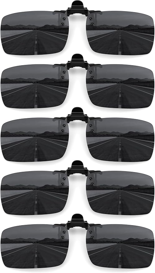 STORYCOAST Clip On Sunglasses for Men Women Polarized Fit Over Prescription Glasses Sports Fishing Driving