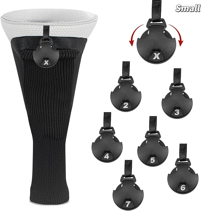 Wood Headcover Golf Club Covers Driver Headcovers Nylon Head Covers Designed to Fit All Woods - 3/4/5/6 Pack/Set Golf Accessories Suitable for Men and Women