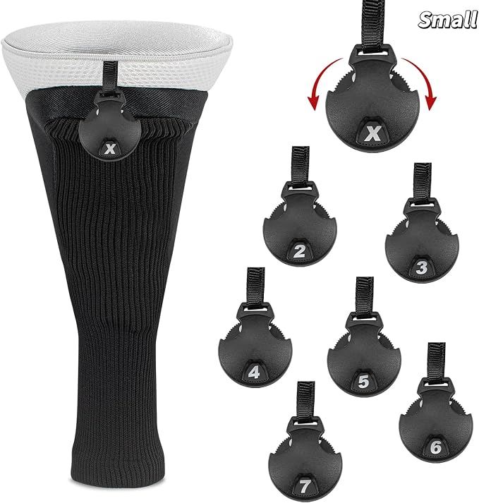 Wood Headcover Golf Club Covers Driver Headcovers Nylon Head Covers Designed to Fit All Woods - 3/4/5/6 Pack/Set Golf Accessories Suitable for Men and Women