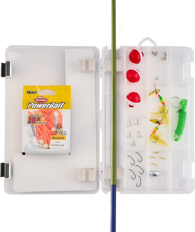 Shakespeare Catch More Fish Spinning Reel and Fishing Rod Combo with Kit