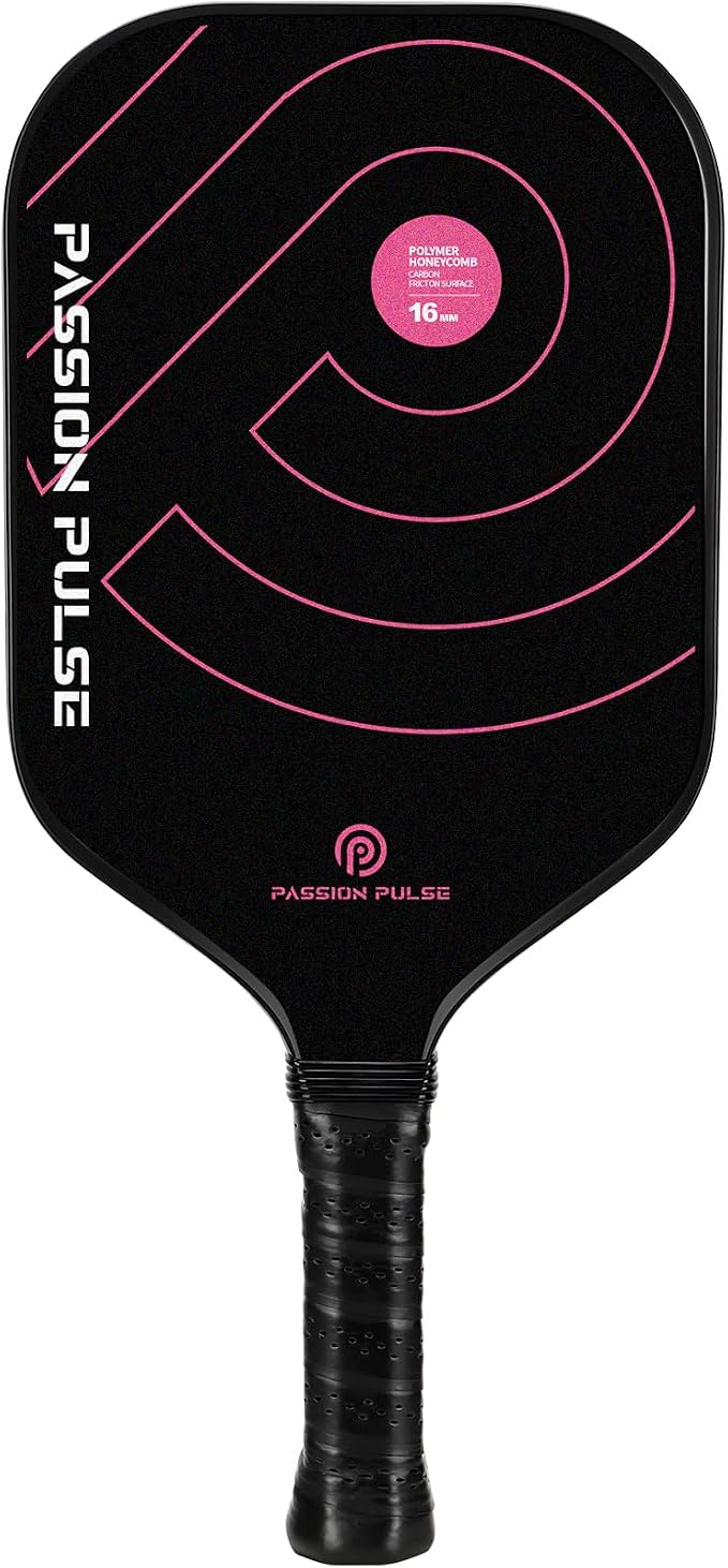 Pickleball Paddles 2026,Carbon Fiber Pickleball Paddle,16mm T700 High Grit & Spin, Professional Pickle Ball Paddles Set Designed for Ultimate Spin & Consistency