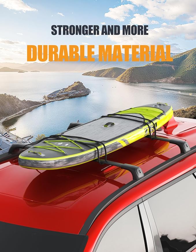 KINGGERI 330lbs Lockable Roof Racks Cross Bars Fit for Jeep Grand Cherokee Altitude & SRT & Trackhawk with Roof Black Moldings 2011-2022, Anti-Theft Aluminum Rails Crossbars Cargo Luggage