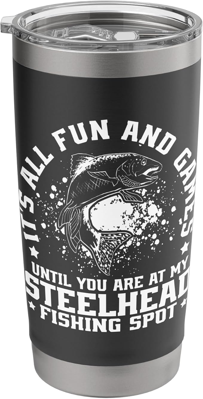 Steelhead Fisherman Gear Steelhead Fishing Net Fisher Stainless Steel Insulated Tumbler