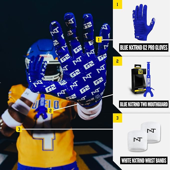 Nxtrnd G2 Pro Football Gloves, Men's Ultra Sticky Elite Receiver Gloves