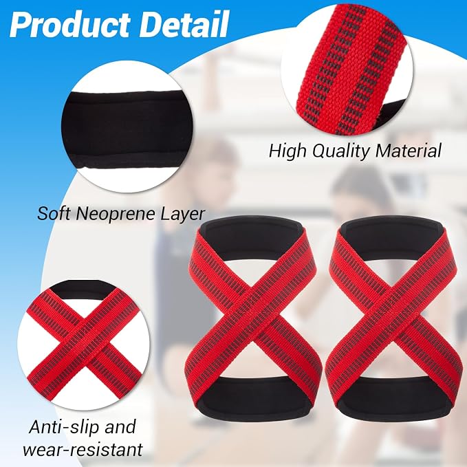 Soulchen 3 Pairs Gymnastics Straps for Strap Bar Swing Strap for Beginner & Athlete Wrist Support, 3 Different Size, Prevent Injury and Flyaway, Adjustable Safe Hand Grips for Training