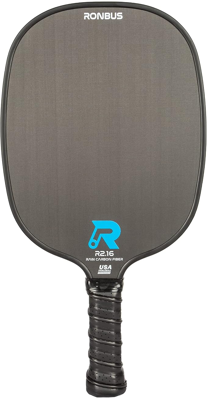 Ronbus R1.16/R2.16/R3.16 Raw Toray T700 Carbon Fiber Pickleball Paddle with 16 mm Polypropylene Honeycomb Core
