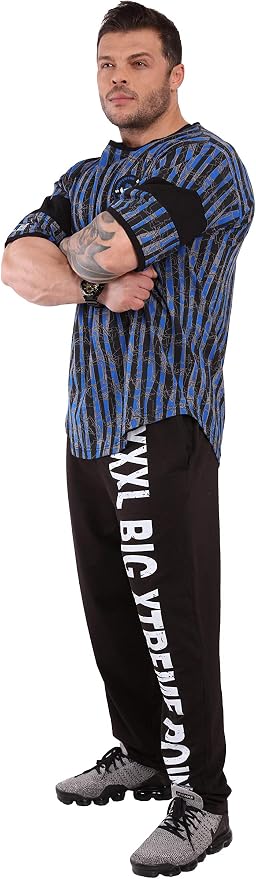 Men's T-Shirt Oversize | Bodybuilding and Fitness Workout Rag Top, Cotton Active Wear Shirt