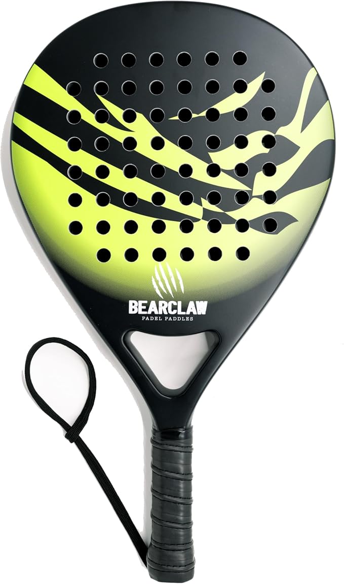 Padel Racket Carbon Fiber Surface with EVA Memory, Flex Foam Core - Lightweight Padel Racquet