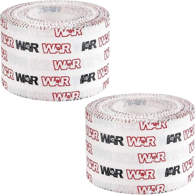 WAR Tape EZ Rip Premium Athletic Medical Sports Tape | No Sticky Residue | 30 ft Rolls | Best for Athletes & Trainers | Ideal for Fingers, Ankles, Wrists, and Equipment | 1.5 Inch (Pack of 2)