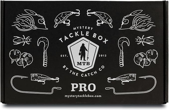 Catch Co Mystery Tackle Box Freshwater Catch All Fishing Kit | Freshwater, Bass, Trout, Catfish, Crappie, Fishing Gifts for Men, Lures, Baits, Jigs,