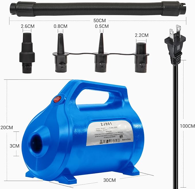 Towable Tube with Electric Air Pump 120V Powerful and Quick Inflatation in 2-Mins