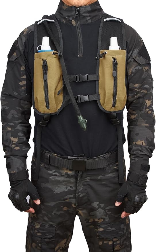 Insulated Hydration Pack Hiking Water Backpack Running Vest with 3L TPU Bladder Bag for Marathon Cycling Men