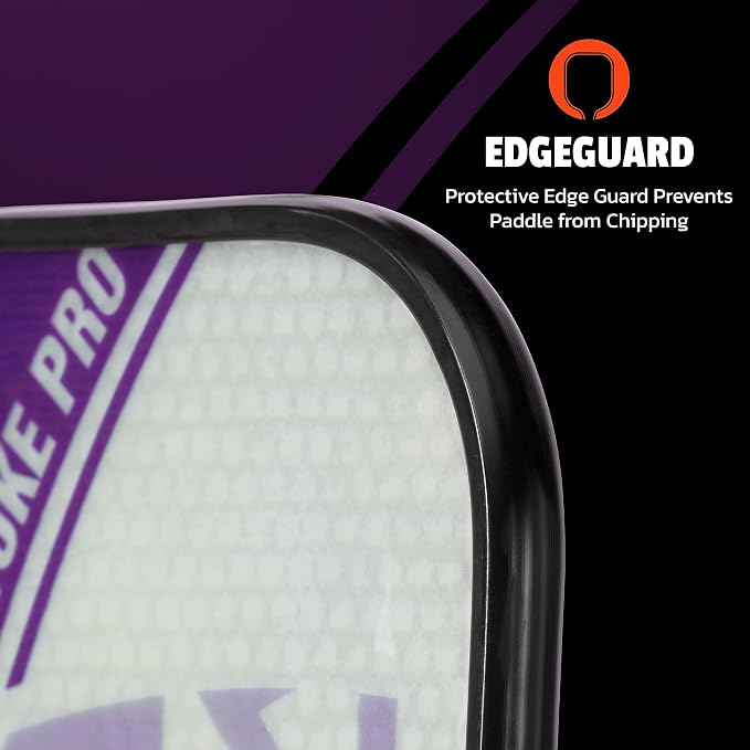 Onix Evoke Pro Composite Face Incredible Touch Maximum Control and Spin Pickleball Paddle – Polypropylene Honeycomb Core with Protective Edge Guard Widebody Shape