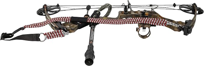 SUNYA Paracord Compound Bow Sling with V2 Upgraded Magnetic Connection System. Lightweight Hands Free Shoulder Carrying Sling for Bow Hunting, Field Archery and 3D
