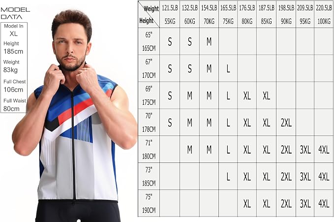 CEROTIPOLAR Club Fit Men's Thermal Fleece Cycling Vest for Bike Biking,Rain-Wind Proof Cycle Outwear