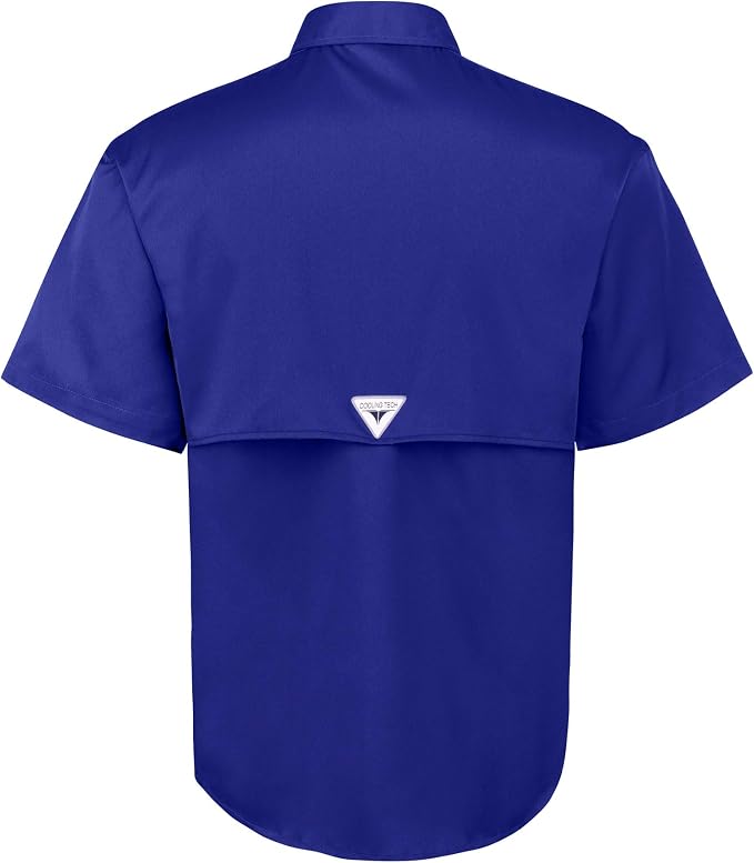 Alimens & Gentle Short Sleeve Fishing Shirt Wicking Fabric Sun Protection Casual Button Down Shirts