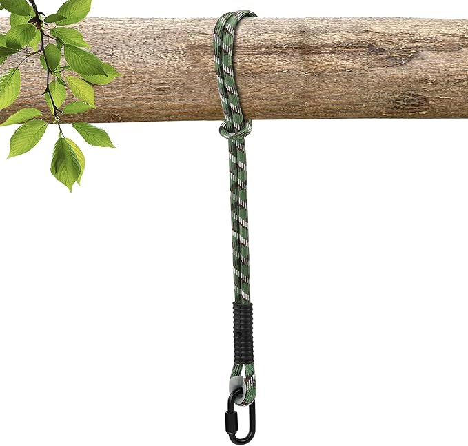 Heavy Duty Tree Swing Ropes, Hammock Tree Straps Hanging Kit, for Outdoor Swings Hammock Playground Set Accessories (7ft,85",Green,1Pack)