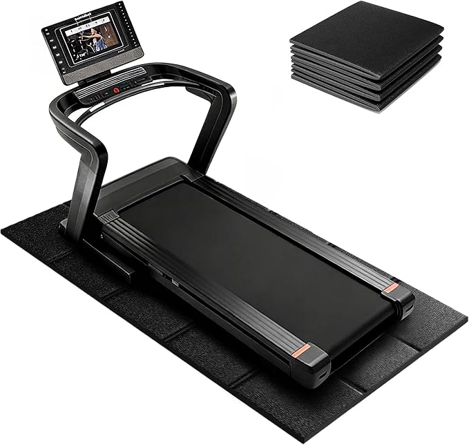 Treadmill Mat – 79" x 39", Non-Slip Walking Pad Mat for Carpet Floors & Hardwood, Shock Absorbing Exercise Mat & Under Treadmill Mat for Floor Protection in Home Gym
