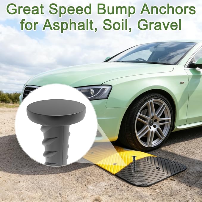 Rebar Spikes 16 Inch 16 Pack, 1/2 Inch Diameter Heavy Duty Rebar Ground Stakes, Galvanized Anchoring Spikes for Speed Bump, Landscape, Parking Curb, Handicap Ramp and Tent