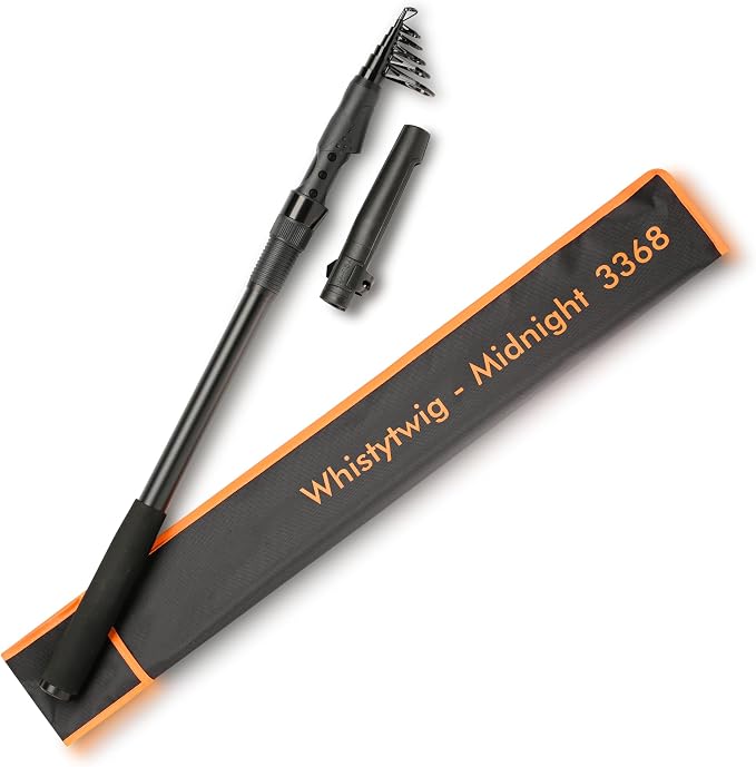 Whistytwig Carbon Fiber Telescopic Fishing Rod - Portable Collapsible Design for Travel and Adventure - Versatile Saltwater and Freshwater Fishing Pole