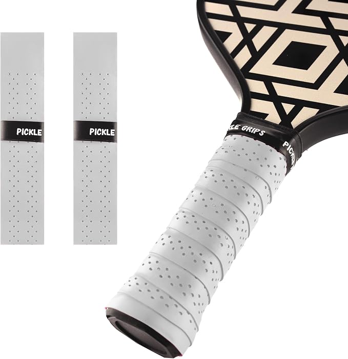 Pickle Grips Pickleball Paddle Grip Tape - Overgrip Grip Wrap for Pickleball Racket - Moisture Wicking Paddle Grip Wrap (2 Pack)