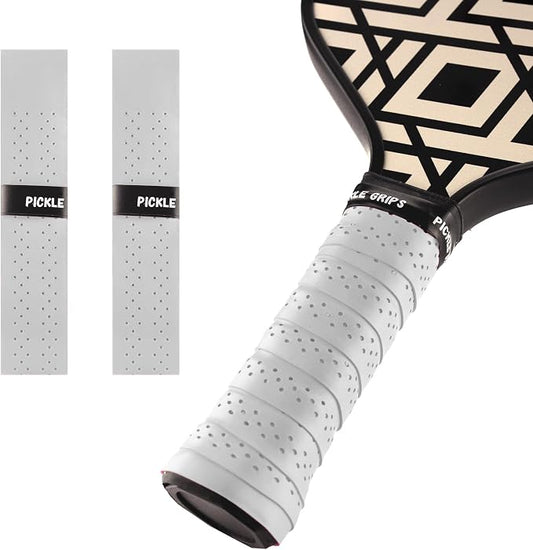 Pickle Grips Pickleball Paddle Grip Tape - Overgrip Grip Wrap for Pickleball Racket - Moisture Wicking Paddle Grip Wrap (2 Pack)