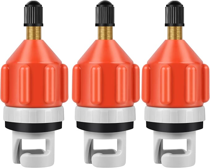RNSXYAT 3 Pcs Paddle Board Pump Adapter, Premium Inflatable Boat SUP Pump Adaptor, Conventional Air Adapter Quickly Inflation, SUP Air Adapters for Stand-Up Paddleboard and Kayak