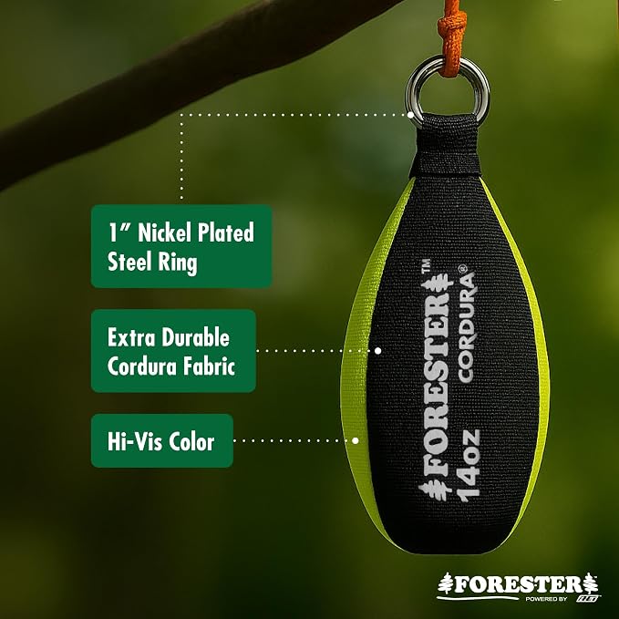 FORESTER Arborist Throw Weight | Cordura Throw Weight for High Abrasion Resistance and Durability | Arborist Equipment for Tree Climbing