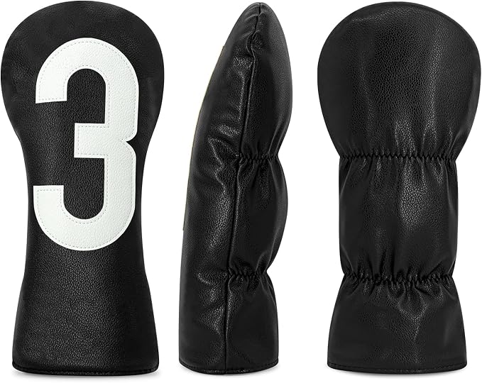 Premium Golf Head Covers - Golf Driver Head Covers, Protects Against Scratches and Damage, Specifically Designed for Fairway Woods.