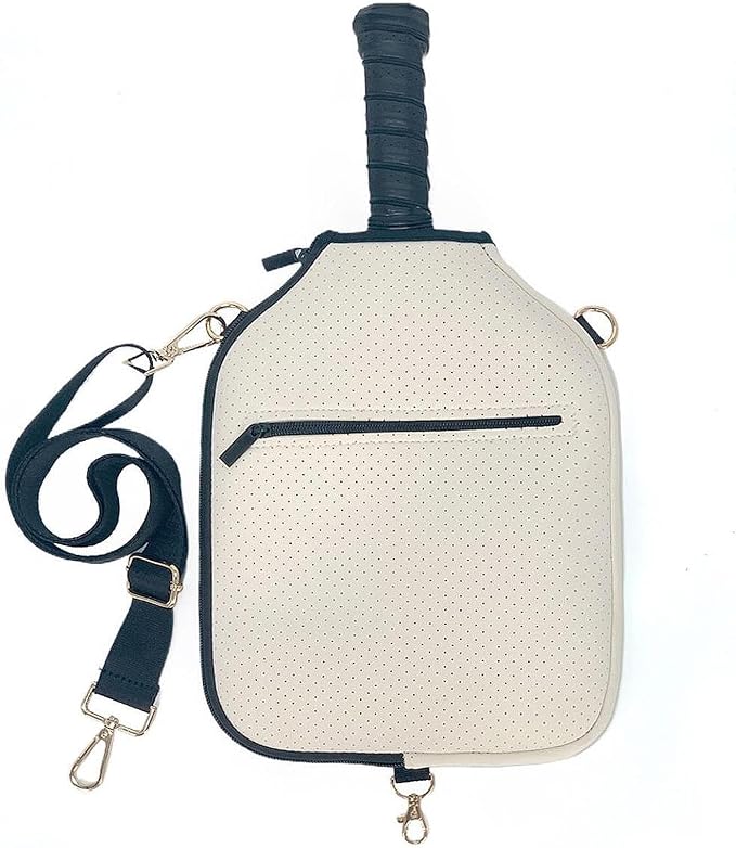 harayaa Pickleball Racket Cover Neoprene Protective Paddle Storage Carrier Pouch with Zipper And Detachable Adjustable Shoulder Strap Suitable for Facility Tr