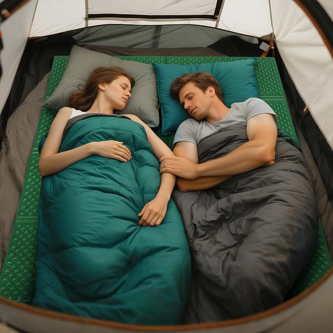REDCAMP Foldable Foam Camping Pads for Sleeping, Waterproof Closed Cell Foam Camping Sleeping Pad - Ultra-Lightweight for Hiking & Backpacking, R-2.1 Insulated, Royal Blue/Grey/Green/Brown/Khaki