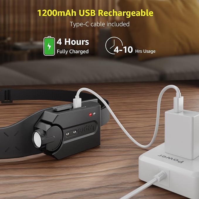 Lepro Bundle - 1000LM LED Camping Lantern Rechargeable, 4400mAh Power Bank & PR320019 Super Bright Head lamp with Motion Sensor, 230° Wide Beam & Adjustable