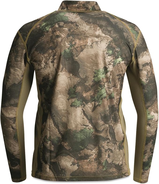 SCENTBLOCKER Angatec Long Sleeve 1/4 Zip Performance Shirt Mens Camo Hunting Clothes
