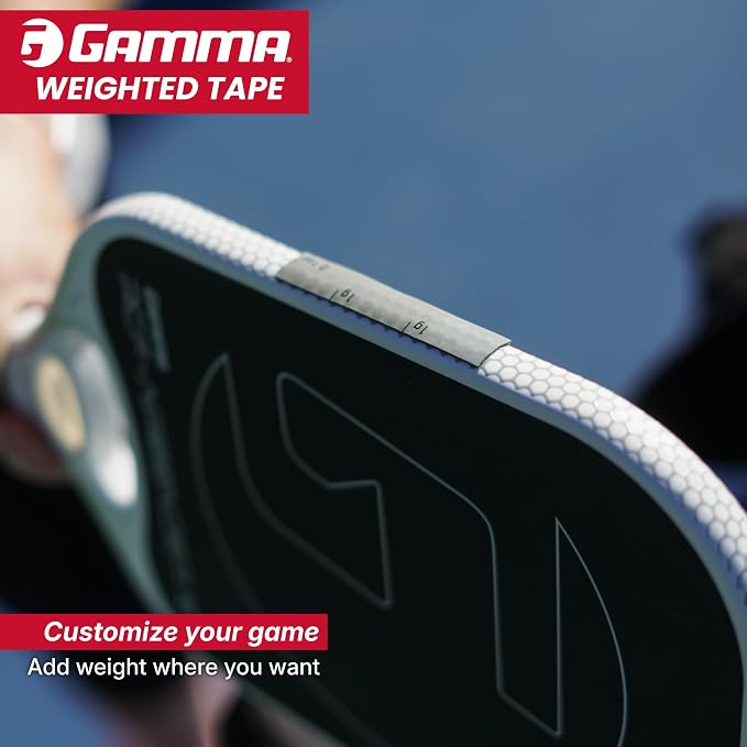 Gamma Weighted Tape – Adjustable Paddle & Racquet Weight for Enhanced Control, Power & Speed – Customizable Tape for Pickleball, Tennis, Padel Parent