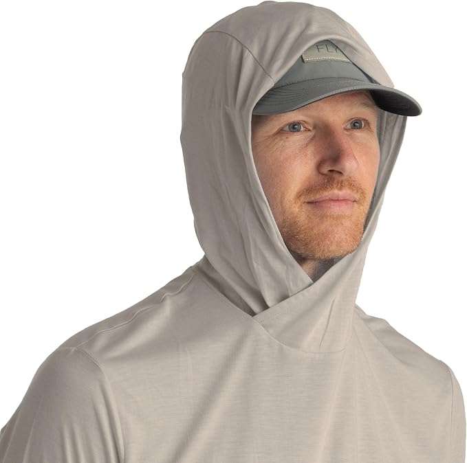 Free Fly Men's Lightweight Hoodie - UPF 20+ Sun Protection Hoodie for Men - Breathable Long Sleeve Sun Shirt for Fishing