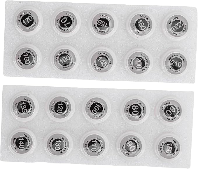 RiToEasysports Golf Club Distance Markers 20 Pack Golf Ball Markers with Instant Distance Guidance Easy Attachment Universal Fit for Training Course Management