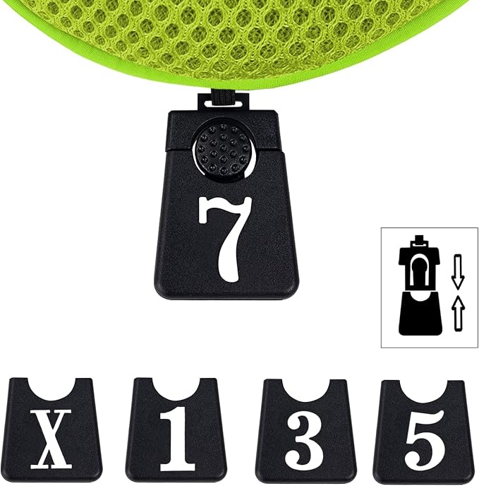 Andux 3pcs/Set Golf 460cc Driver Fairway Wood Club Head Covers | with interchangeable NO. Tags | Mesh Breathable material | Short Neck | Coloured Piping | Pull-On Closure