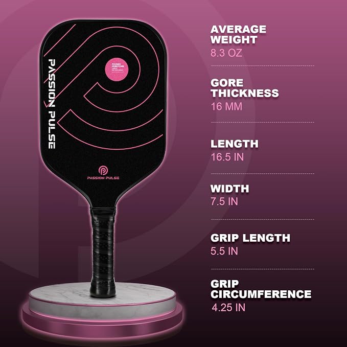 Pickleball Paddles 2026,Carbon Fiber Pickleball Paddle,16mm T700 High Grit & Spin, Professional Pickle Ball Paddles Set Designed for Ultimate Spin & Consistency