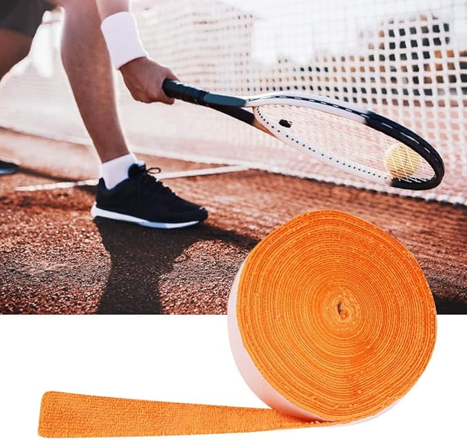 Keenso Racket Grip Tape Racquet Anti Skid Tape Badminton Racquet Wraps, Badminton Racquet Towel Grip Racquet Grips