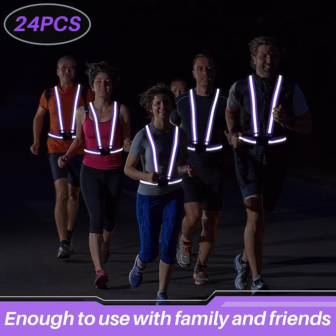 Hercicy Reflective Running Vest Reflective Running Shirt with Safety Straps High Visibility Construction Vest for Night Cycling Hiking Jogging Dog Walking