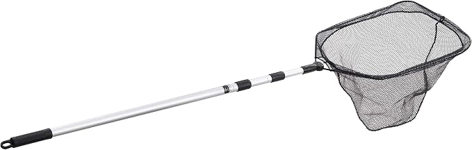 Ego S1 Slider Fishing Net, Ultimate Fishermen’s Tool Fixed Handle, Replaceable Head, Salt & Freshwater, 102" Handle, Small 14x18 Inch Hoop