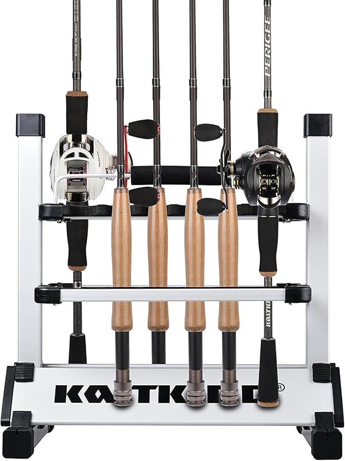 KastKing Rack 'em Up 12 Fishing Rods Holder Portable Aluminum Rack