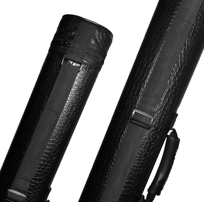 2x2 Hard cue case Oval Pool Cue Billiard Stick Carrying Case