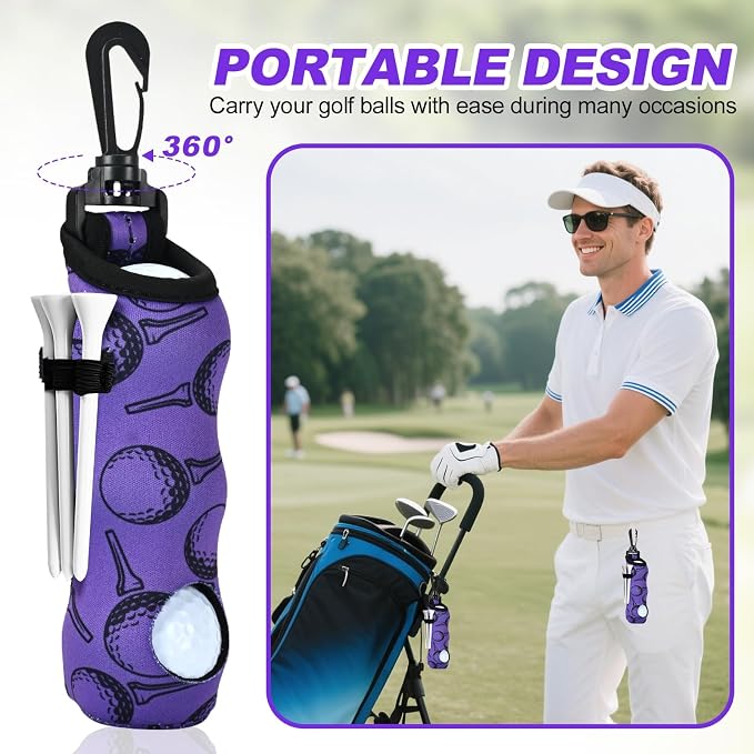 15 Pcs Golf Accessories Kit, Includes Cleaner Brush Towel Tees Golf Ball Bag with Hook Divot Tool with Ball Marker, Golf Essentials Kit for Women Man Gifts