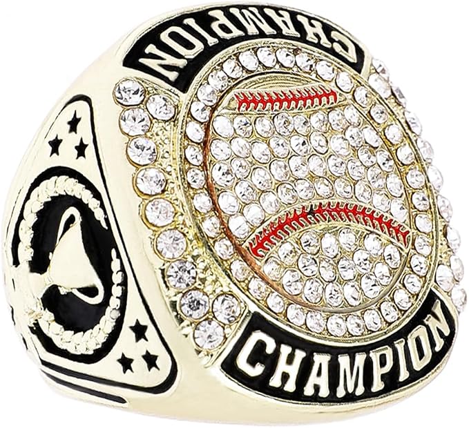 12 Pcs Baseball Championship Ring Trophy Award Gift Tournament Championship Ring Winner Tournament Team, from Size 8 to 11,