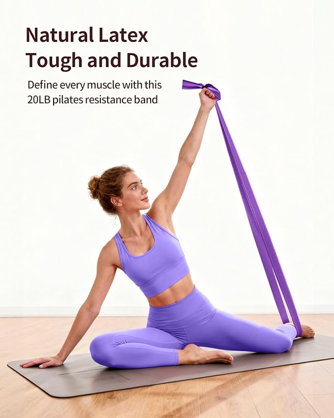 Home Pilates Kit for Women, Essentials Pilates Equipment Set with 14‘’ Pilates Ring and Mini Ball, 5 Resistance Bands & Accessories, Tutorial Charts, Pilates Ring Set for Beginners Workout at Home