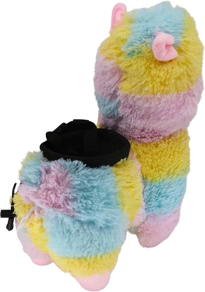 Rock Climbing Chalk Bag – Cute Plush Chalk Bag for Bouldering, Gym, Indoor & Outdoor Climbing – Drawstring Closure, Adjustable Waist Belt – Fun Character Design for Climbers